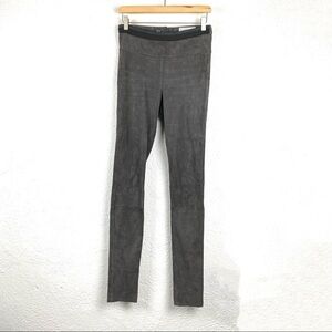 Humanoid Gray Suede Leggings size small